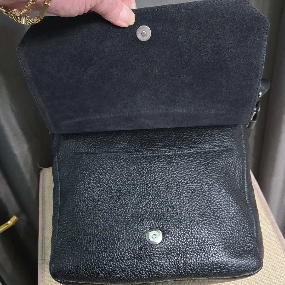 Furla Black Messenger Bag  EUC